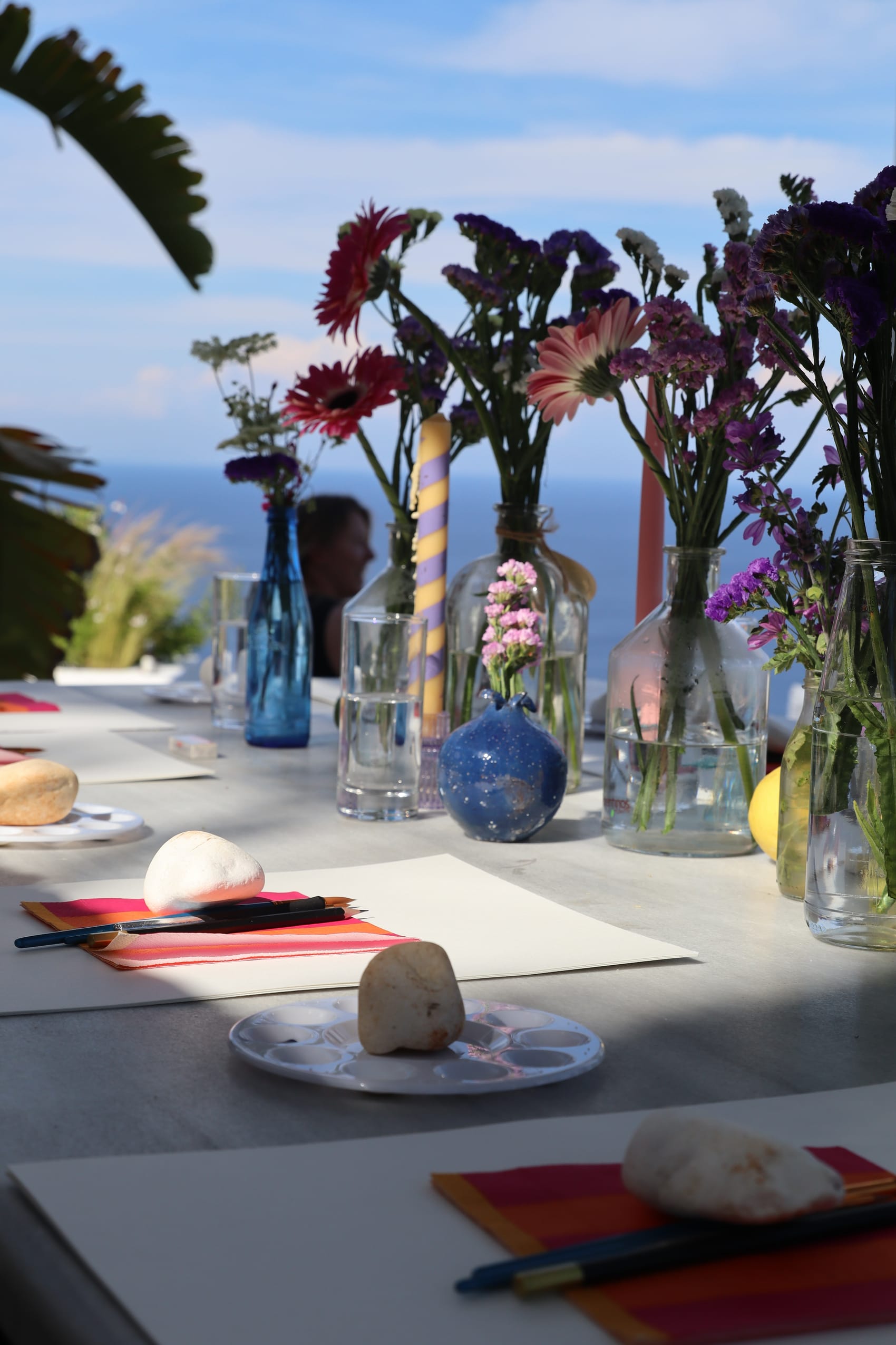 Dining with ocean views