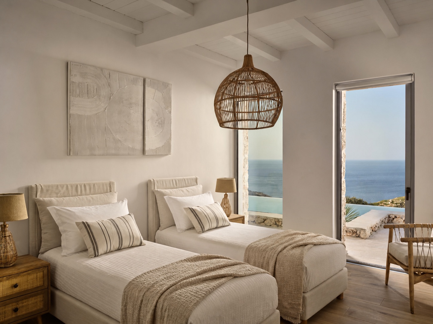 Twin with sea view