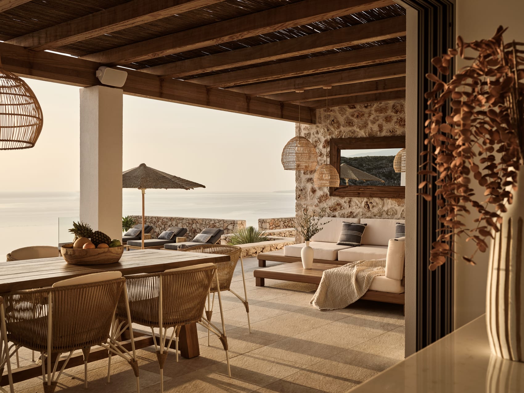 Villa with sea views